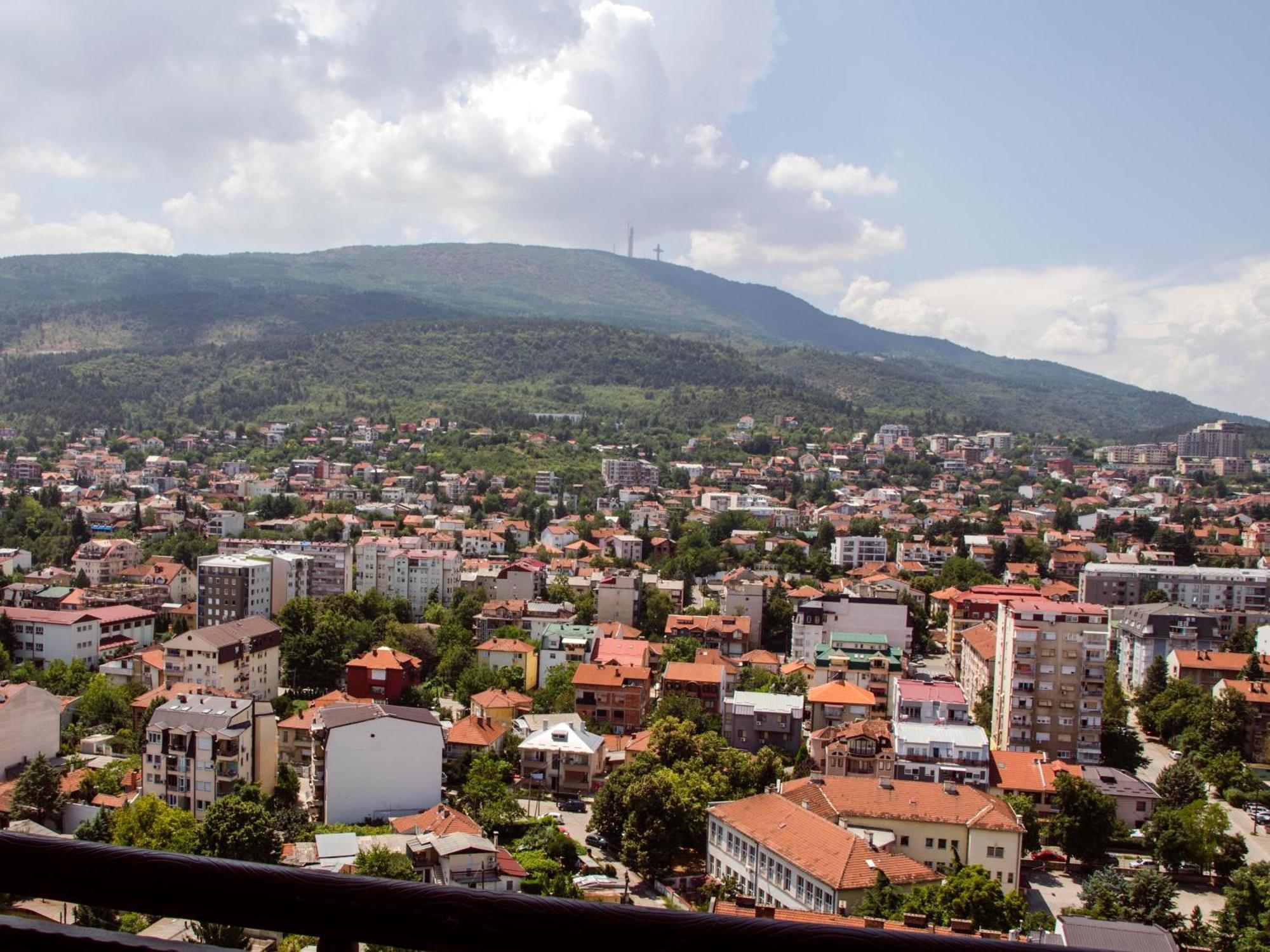Stylish Studio, Skopje Centre - Private Parking - Panoramic Views Exteriör bild